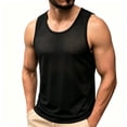 thumbnail image 5 of Dagugfen Workout Tank Tops for Men Mesh Breathable Regular Fitted Sleeveless Crew Neck Basic Layer Tops Summer Outdoor Activewear Tanks, 5 of 7