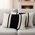 thumbnail image 4 of 2 Pack Outdoor Waterproof Throw Pillow Covers,Vintage Black Line Decorative Rectangle Pillow Case Patio Pillowcases for Chair Couch Sofa 20x12in, 4 of 9