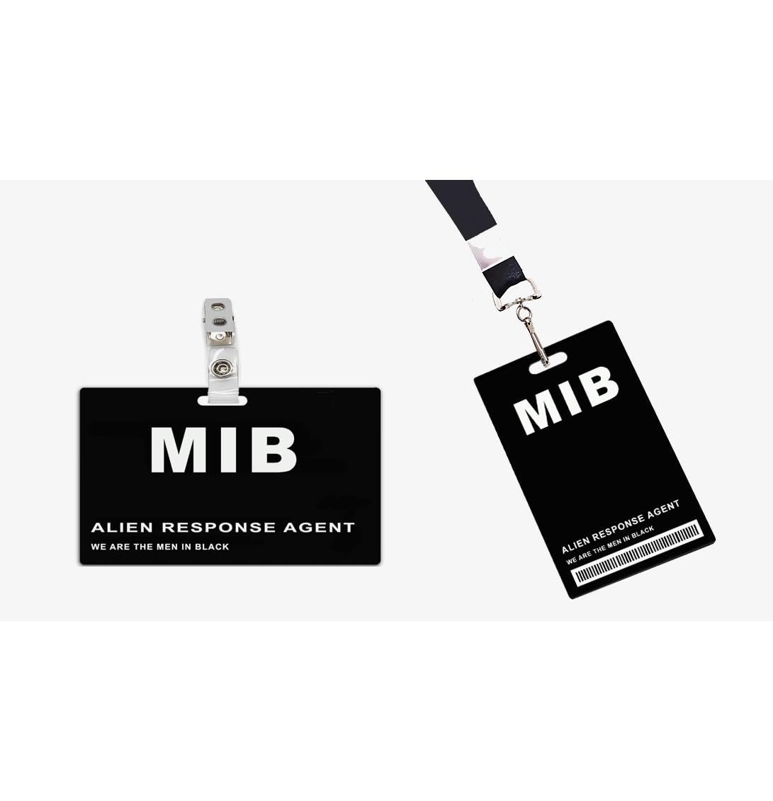 Men in Black ID Badges Set of 2 Name tag Costume