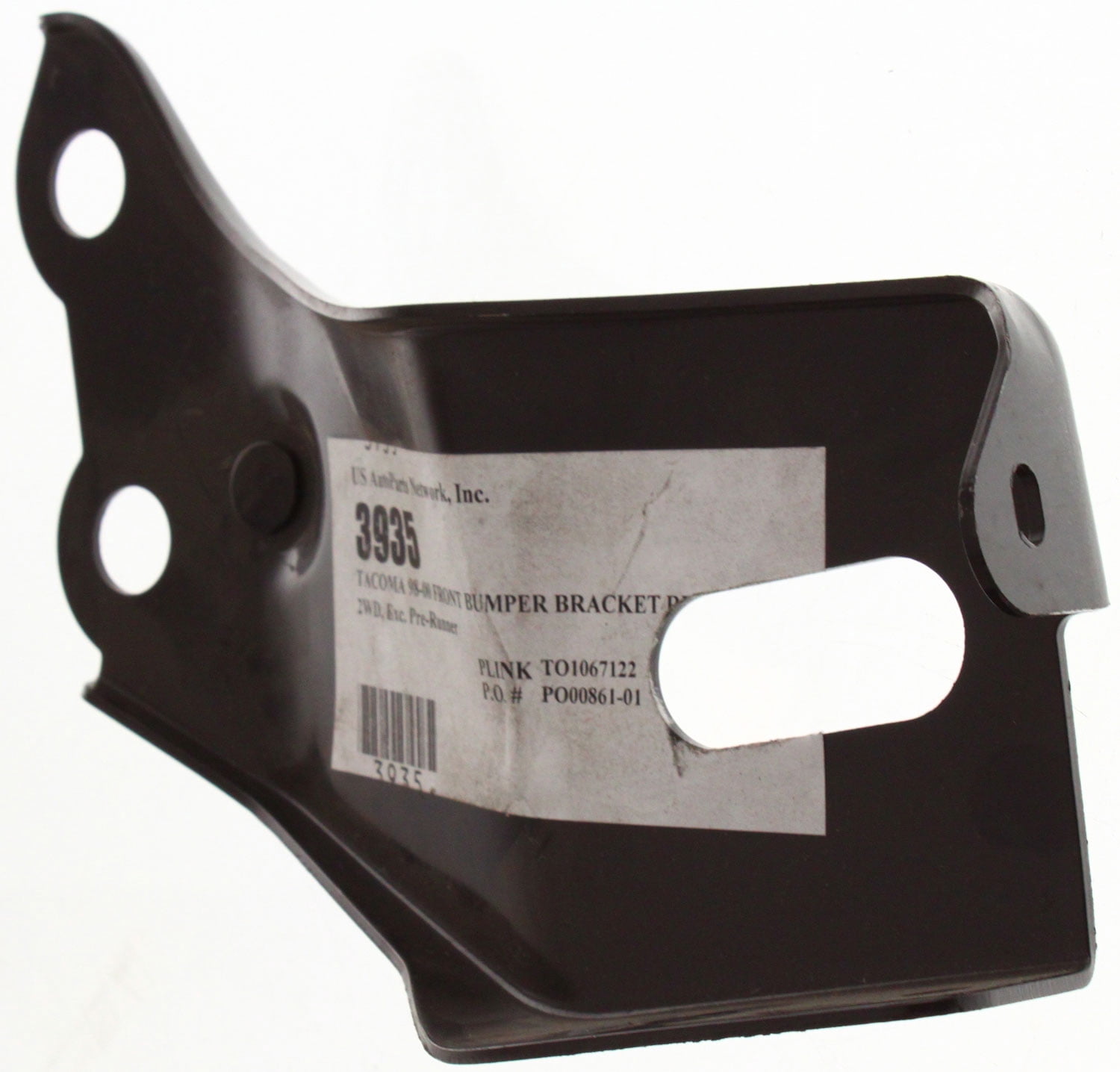 Replacement 3935 Bumper Bracket Compatible For 1998-2000 Toyota Tacoma Front, Right Passenger