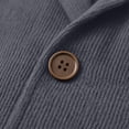 thumbnail image 6 of BELTNOV Men's Notched Lapel Blazer Jacket Casual Long Sleeve Slim Fit Jacket with Patch Pockets Dark Gray, 6 of 6