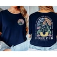 thumbnail image 2 of Christian Faith Jesus Religious Bible Verse Inspirational Floral Graphic Tees Men's And Women's Graphic Tee 100% Cotton by TBun, Full Sizes S-5XL, 2 of 5
