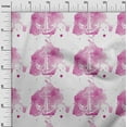 thumbnail image 2 of oneOone Cotton Poplin Pink Fabric Texture & Anchor Hook Watercolor Craft Projects Decor Fabric Printed By The Yard 42 Inch Wide, 2 of 4