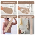 thumbnail image 2 of Bewildely Depurador de espalda hipoalergénico de 2 piezas con doble asa para costuras finas y correa de aplicación amplia Juegos de accesorios de baño, 2 of 6