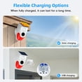 thumbnail image 2 of Graflsoa Solar-Powered Infrared Security Alarm with 120dB Siren, Remote Control, and 8 Voice Options for Outdoor Use, 2 of 6