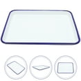 thumbnail image 2 of EeaseCA Enamel Bake Pan Enamel Baking Roasting Pan Tray Rectangular Serving Dish Pie Baking Pan, 2 of 8