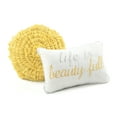 thumbnail image 6 of Lush Decor Aprile Floral Soft Reversible Oversized Comforter Yellow/Gray 8Pc Set Queen, 6 of 9
