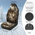 thumbnail image 7 of Uorisanigo Car Seat Covers Front Seats Only Set of 2, Soft Plush Moon Wolf Print Car Seat Cushions, Auto Seats Covers Interior Accessories, Comfortable, 7 of 7