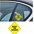 thumbnail image 2 of Car Sticker Baby ON BOARD WARNING SAFETY SIGN Sticker Decal with Sucker for Car Vehicle Window Sticker Car Accessories Styling, Style 4, 2 of 3