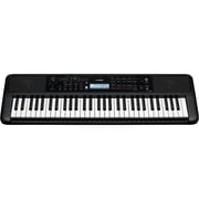 Yamaha PSRE383 61-Key Portable Electronic Piano with Power Adapter, Black