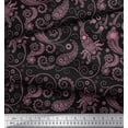 thumbnail image 3 of Soimoi Modal Satin Fabric Floral & Paisley Print Sewing Fabric Yard 42 Inch Wide, 3 of 3