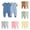 001-Blue, variant on Baby Romper Two Way Zipper Cotton Sleep and Play Footless Jumpsuit Pajama Bodysuit