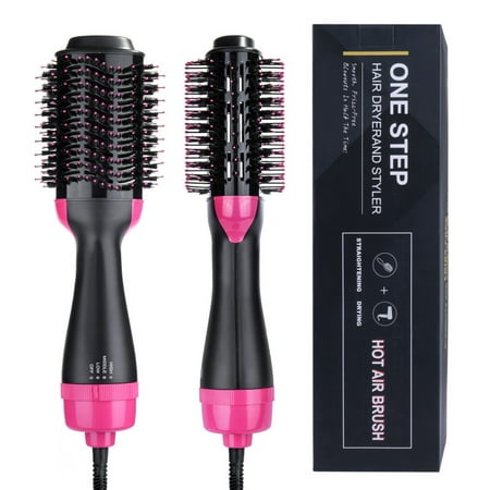 ZEDWELL Hair Comb Slides Infrared Negative Ion Blowing Comb Straight Hair Curls Styling Combs Hair Styling Tool,Faster Drying and Less Damage Hair Straightener Curling (Best Way To Blow Dry Hair Straight)