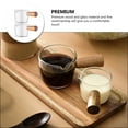 thumbnail image 3 of 2Pcs Single Spout Pitcher Espresso Shot Glass Single Spout Espresso Measuring Cup with Wood Handle, 3 of 9
