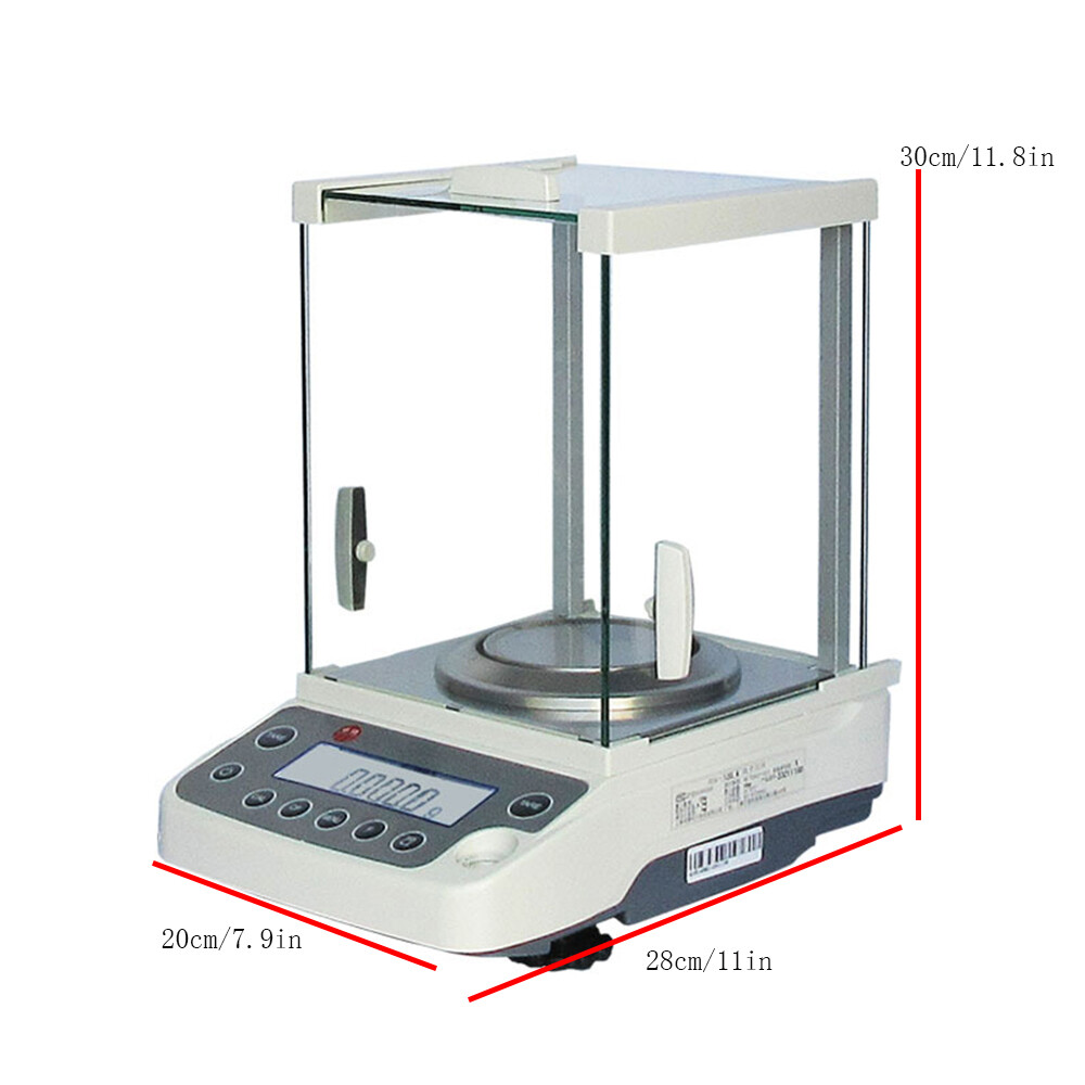 Miumaeov Lab Electronic Analytical Balance 0.1 mg 120x0.0001 Digital Precision Scale 110V W/AC Adapter