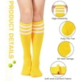 thumbnail image 5 of Jtbuh XLY Women's Knee High Socks Stripe Athletic Tube Outdoor Sport Socks Thigh High Stockings, 5 of 6