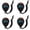 Black, variant on Electronic Digital Stopwatch 4 Pack Multi Function, Large Display Sport Timer with Date Time and Alarm, Stopwatch for Sports Coaches Fitness Coaches and Referees, Sports Training Aids, Black