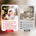 thumbnail image 5 of SeekLGT 3D Christmas Glass Art Cup Embossed Holiday Wine Glasses Drinkware Decorative Christmas Glasses Cup for Table Decor Party Toast Housewarming Unique Christmas Gifts 1 pc, 5 of 7