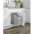 thumbnail image 2 of Rev-A-Shelf RUKD-820-1 Classic 20 Qt / 4 Gallon Under Sink Pull Out Trash Can - Chrome, 2 of 7