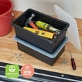 thumbnail image 6 of ECR4Kids Cubby Storage Plastic Bin with Lids, Multipurpose Organization, Black, 10-Piece, 6 of 9