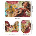thumbnail image 3 of Juego de 4 cortinas de ducha Elena de Avalor con alfombrillas antideslizantes, tapa de inodoro y alfombrilla de baño, cortina de ducha impermeable con decoración de dibujos animados para baño con 12, 3 of 8