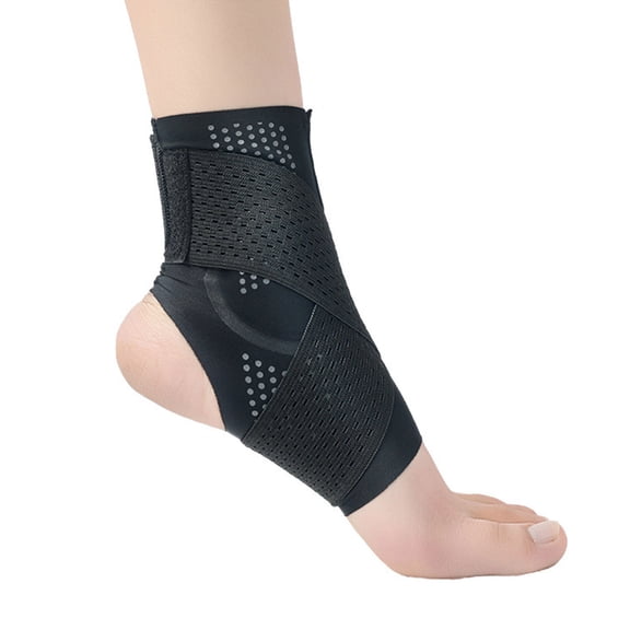 Low Profile Ankle Brace for Everyday Walking, Stretch Fabric Stabilizer with Crossover Straps and Ease