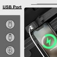 thumbnail image 7 of Checked Luggage PC ABS Hardside Suitcase with wheels USB Port Lightweight Luggage with TSA Lock 28 inch Black, 7 of 7