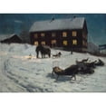 thumbnail image 3 of Lars Jorde 24x19 Black Modern Framed Museum Art Print Titled - Christmas Party (1895-1896), 3 of 5