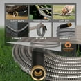 thumbnail image 6 of 100 ft Stainless Steel Garden Hose - 2025 Upgraded Metal Water Hoses with 3/4" Solid Brass Fitting, Extra Strength Materials - Lightweight,Ultra Flexible,Durable,Kink-Less Water Hoses For Yard Camper, 6 of 7
