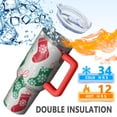thumbnail image 5 of Christmas Stocking Pattern Tumbler with Handle and Lid,40oz Double Wall Vacuum Insulated Tumbler,Cups Gift for Women and Men, 5 of 7