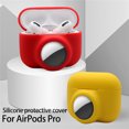 thumbnail image 5 of Funda para Airpods Pro, (Azul) Funda de Silicona 2 en 1 para AirTags - Funda para AirPods Pro, Funda de Prevención de Pérdida de Auriculares - Accesorios de Piel Protectora, 5 of 5