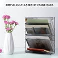 thumbnail image 4 of Wall File Holder Mail Organiser Magazine Storage Rack for File Paper Notebook, 4 of 8