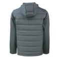 thumbnail image 3 of Men's Cutter & Buck Gray Pittsburgh Steelers  Evoke PrimaLoft Hybrid Eco Softshell Recycled Full-Zip Hooded Jacket, 3 of 3