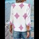thumbnail image 5 of Blusas Casuales de con Cuello en V y Estampado Floral para Mujer, Blusas Bohemias de Verano con Mangas 3/4. Rosa S, 5 of 9