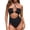 D121/Black, variant on Afdoent Women's One Piece Swimsuits Womens Solid Color Texture Hollow Hanging Neck Swimsuit 2026 Summer Swimwear