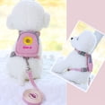 thumbnail image 3 of Backpack Harness with Leash Set Adjustable Sunflower Pet Leash Dog Traction Rope, 3 of 10