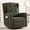 Teddy  Dark Green, variant on Power Swivel Rocking Recliner Chair, Electric Rocker Nursery Glider Chair, USB and Type-C Ports, Upholstered Teddy Fabric Reclining Single Sofa Chair for Living Room (Teddy Beige)