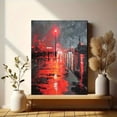 thumbnail image 6 of Cityscape Street Painting Canvas Wall Art，Modern Decor for Living Room Bedroom Office Hotel, 6 of 8