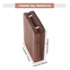 thumbnail image 2 of Caja Giratoria De Madera Nogal Para Anillos De Compromiso CAFE NEGRO, 2 of 5