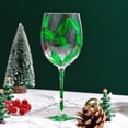 thumbnail image 4 of Christmas Holiday Themed Wine Glass Sophisticated High Stemmed Champagne Flute Elegant Stemwares for Party Use, 4 of 20