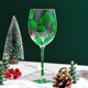 thumbnail image 4 of Copa de vino con temática navideña, sofisticada copa de champán de tallo alto, elegante copa para fiestas., 4 of 8