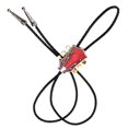 thumbnail image 4 of pitrice Guitare de Musique Country Mode Western Cowboy Rodeo Bolo Tie bola Rouge, 4 of 4