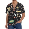 thumbnail image 1 of Balery Vegetable Quiche Camisa Casual de Manga Corta con Botones para Hombre, Texturizada, Estilo Cubano, para Playa, Verano-3X-Large, 1 of 5