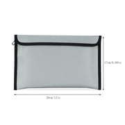 MOQIN Fireproof & Water-Resistant Document Bag – 11 x 6.7-inch Pouch for Legal Documents & Valuables-Zippered Protection – Back to School Supplies