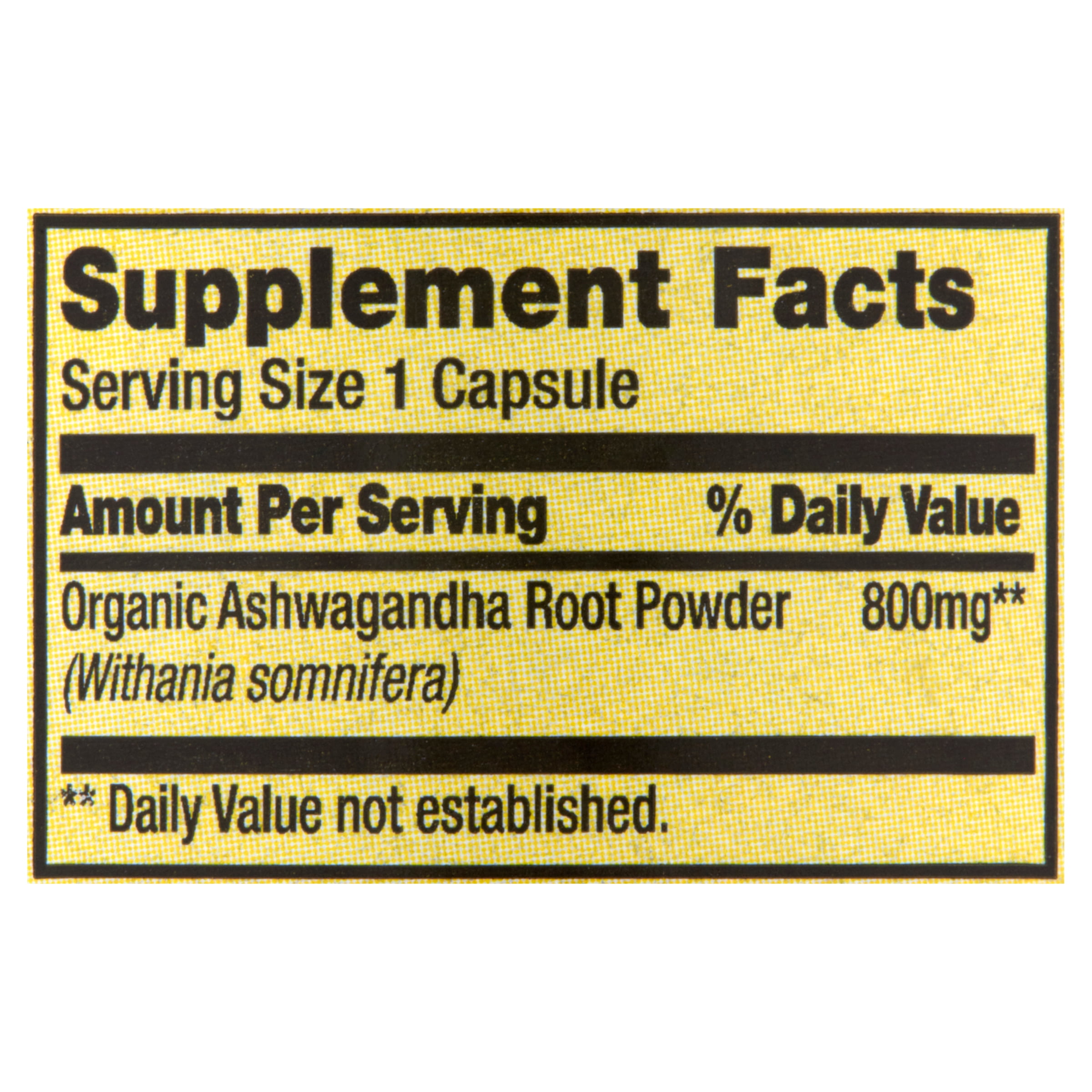 Spring Valley Ashwagandha Root Powder Vegetarian Capsules, 800 mg, 60 count