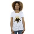 thumbnail image 2 of DC Comics T-Shirt en Coton Noir Adam Rising Symboles Dorés pour Femmes, 2 of 4