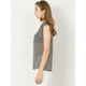 thumbnail image 4 of Blusa con Volantes Allegra K Sin Mangas Casual para mujeres Blanco Negro XL, 4 of 6