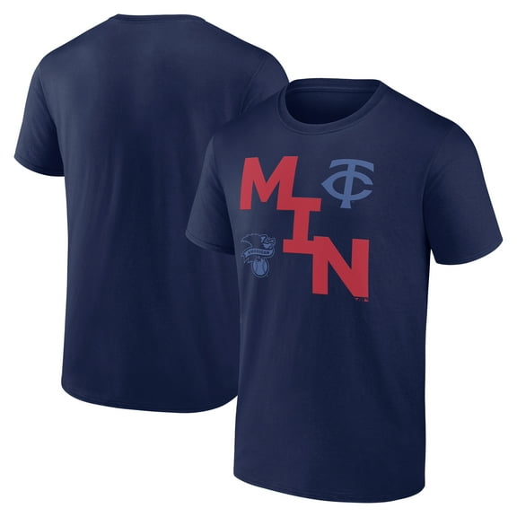 Men's Fanatics Navy Minnesota Twins Record Shattered T-Shirt