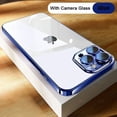 thumbnail image 3 of Funda de teléfono transparente con revestimiento de alta calidad para iPhone 16, 15, 14 Plus, 11, 12, 13 Pro Max, protección completa de lente, cubierta trasera de TPU suave a prueba de golpes, 3 of 5