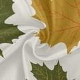 thumbnail image 2 of Coolnut 60" Maple Leaves Outdoor Round Tablecloth, Waterproof Stain-Resistant Non-Slip Circular Tablecloth with Umbrella Hole and Zipper for Tabletop Backyard Party BBQ Decor, 2 of 7